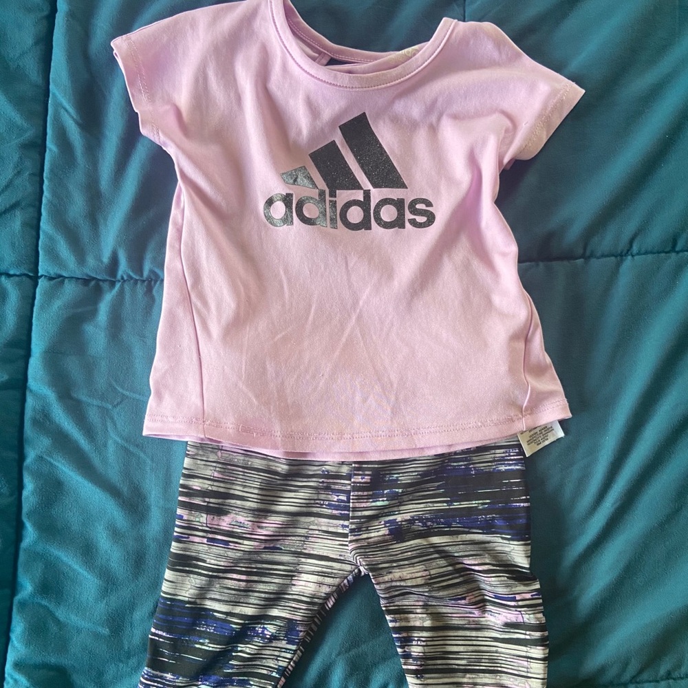 Baby Girls Adidas Dri Fit Set 12M